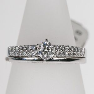 Simon & Goloub 14KW Gold Diamond Wedding Set NEW